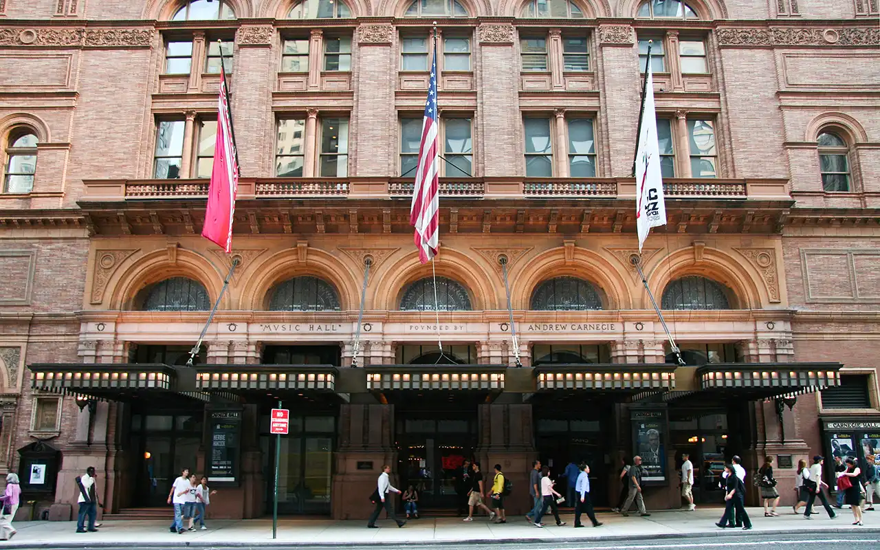 Carnegie Hall, a famous concert venue in New York City