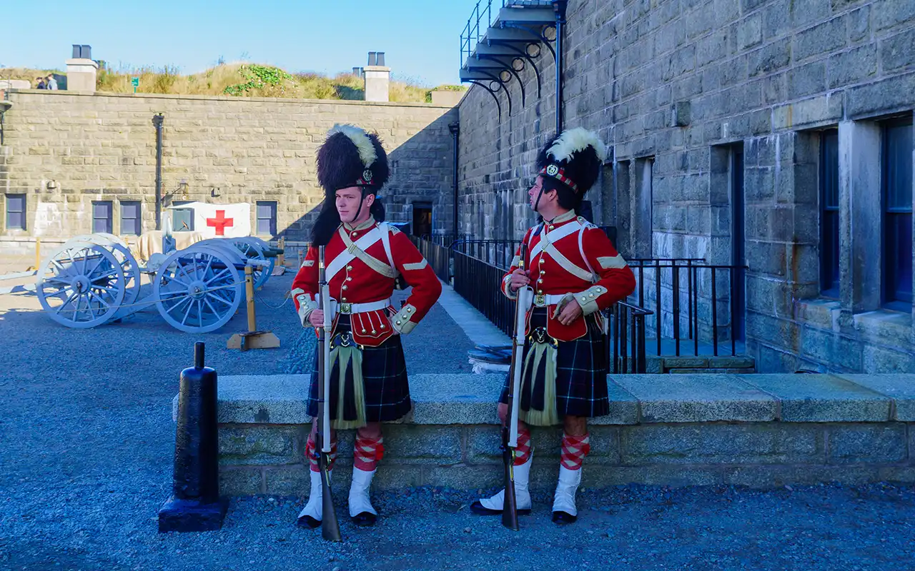 Panoramic view of Halifax Citadel National Historic Site, showcasing its historic fortress and stunning surroundings