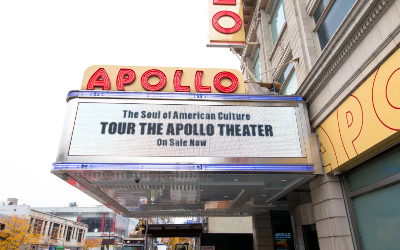 Apollo Theater, a historic music venue known for launching the careers of many famous artists