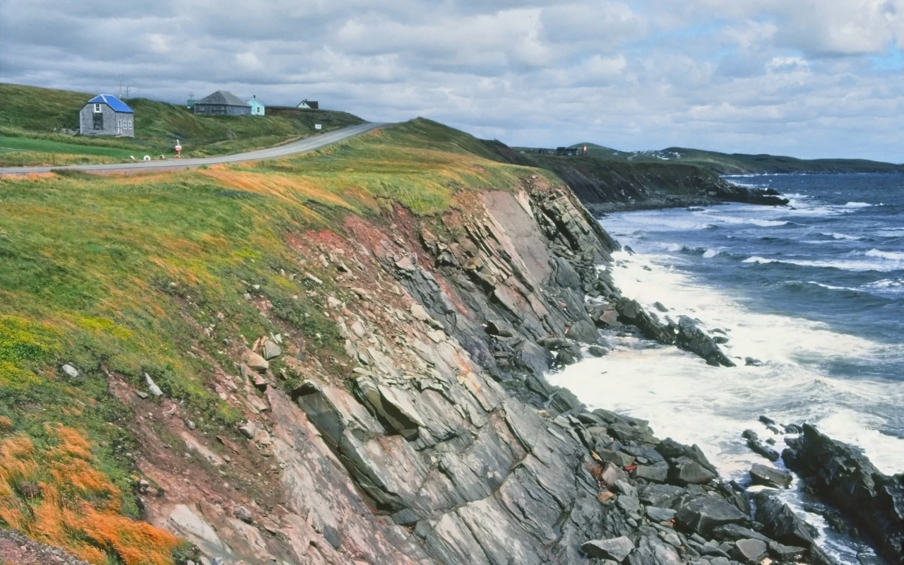 Rugged coastline of Cape Breton Nova Scotia
