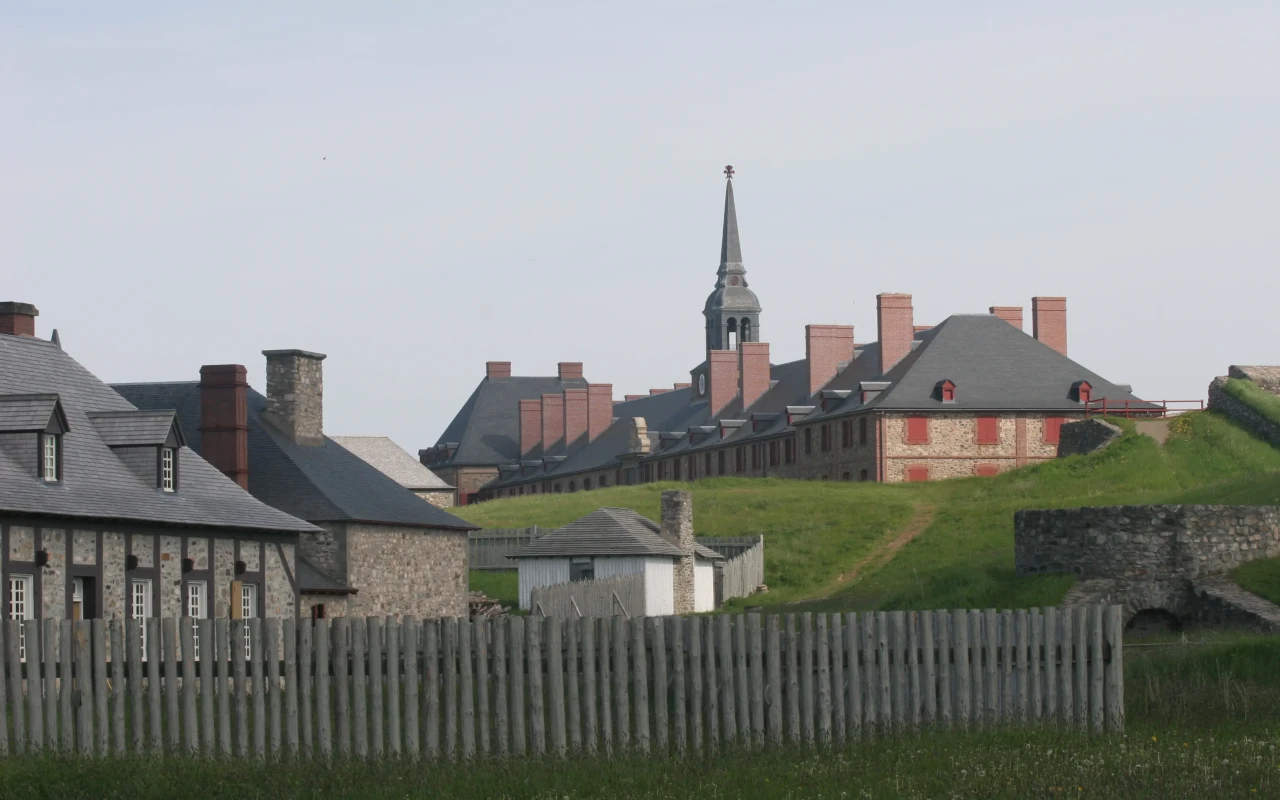 Historic Louisbourg fortress in Nova Scotia, Canada