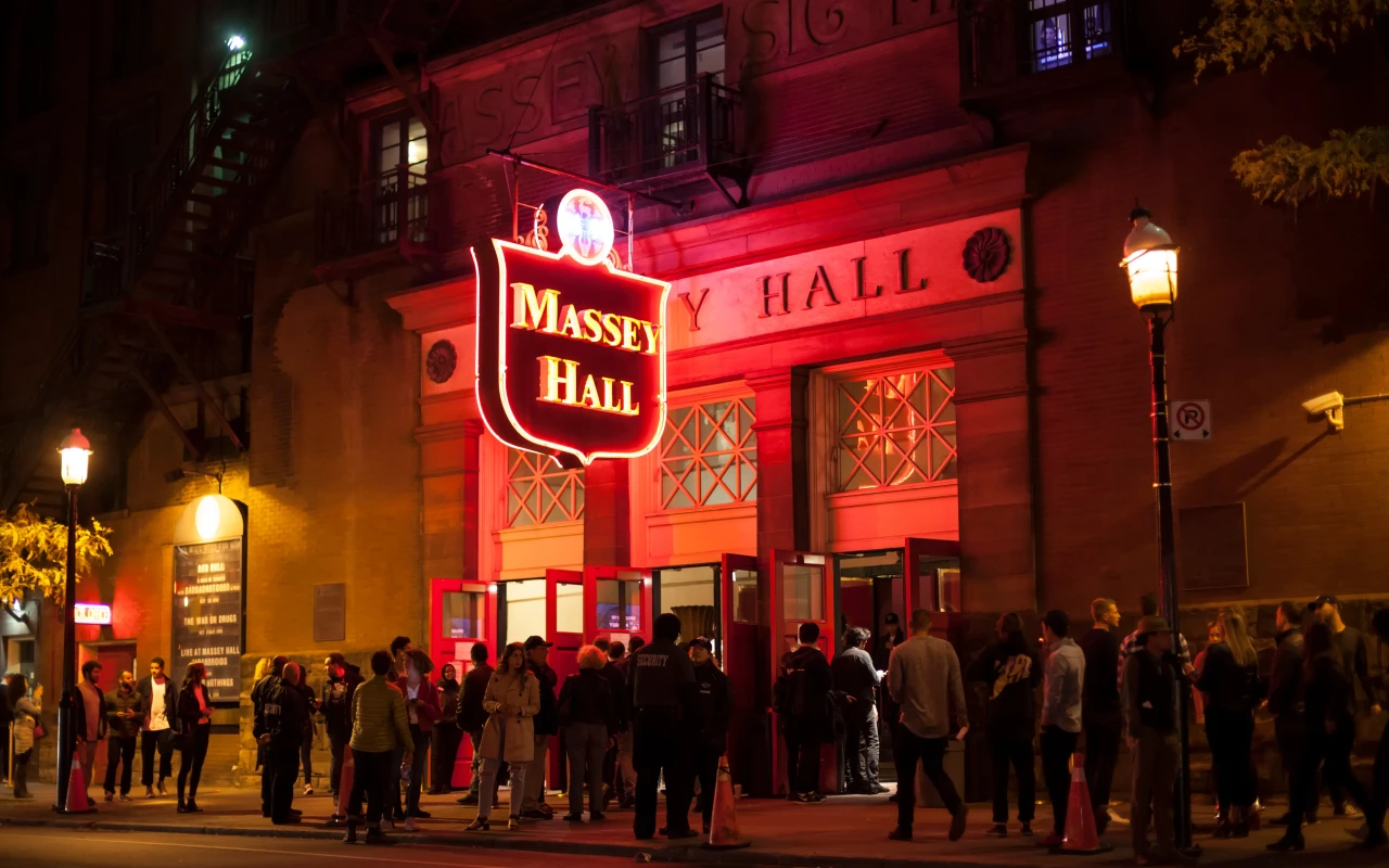 Interior of Massey Hall, a historic concert venue in Toronto, Canada