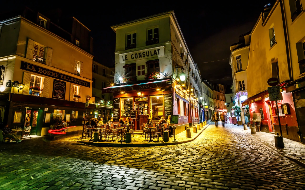 Scenic view of Montmartre, a charming artistic district in Paris