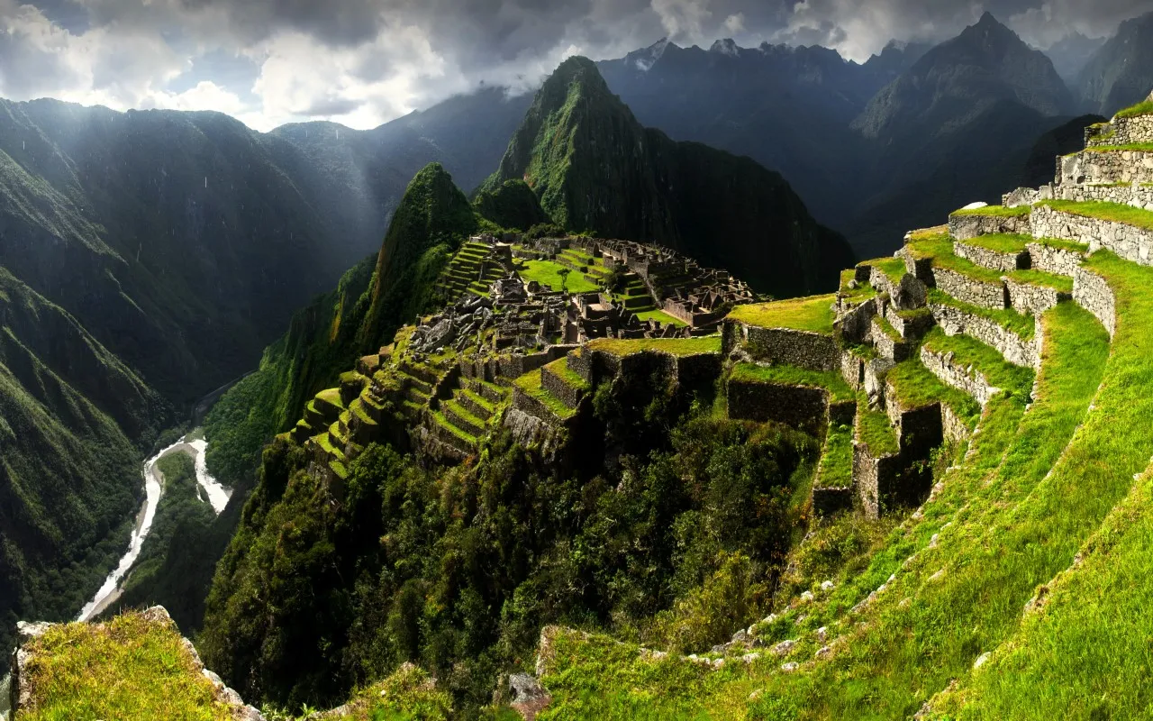 Beautiful panoramic view of a landscape in South America