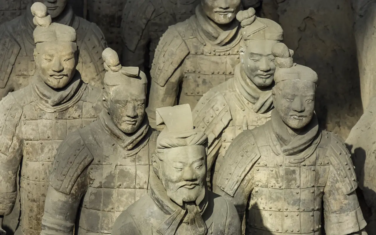 Terracotta Army soldiers in Xi'an, China