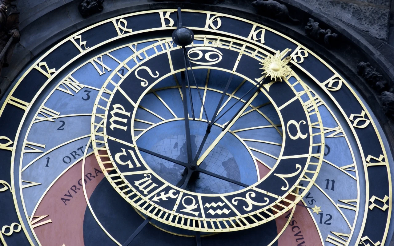 Image of the Prague Astronomical Clock, a symbol of the medieval scientific advancements