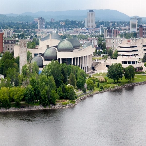 Canadian Museum of History exterior view, showcasing its impressive architecture and historical exhibits