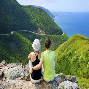 Scenic view of Cape Breton Highlands National Park