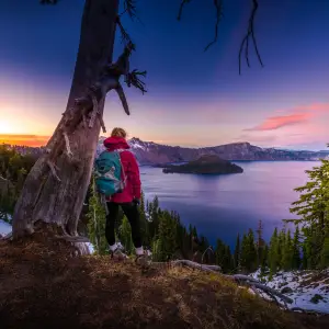 Tranquil Reflections at Crater Lake National Park