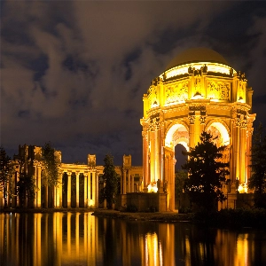 Interactive science exhibits at the Exploratorium museum