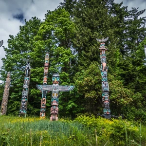 Lush Greenery and Trails of Stanley Park, Vancouver